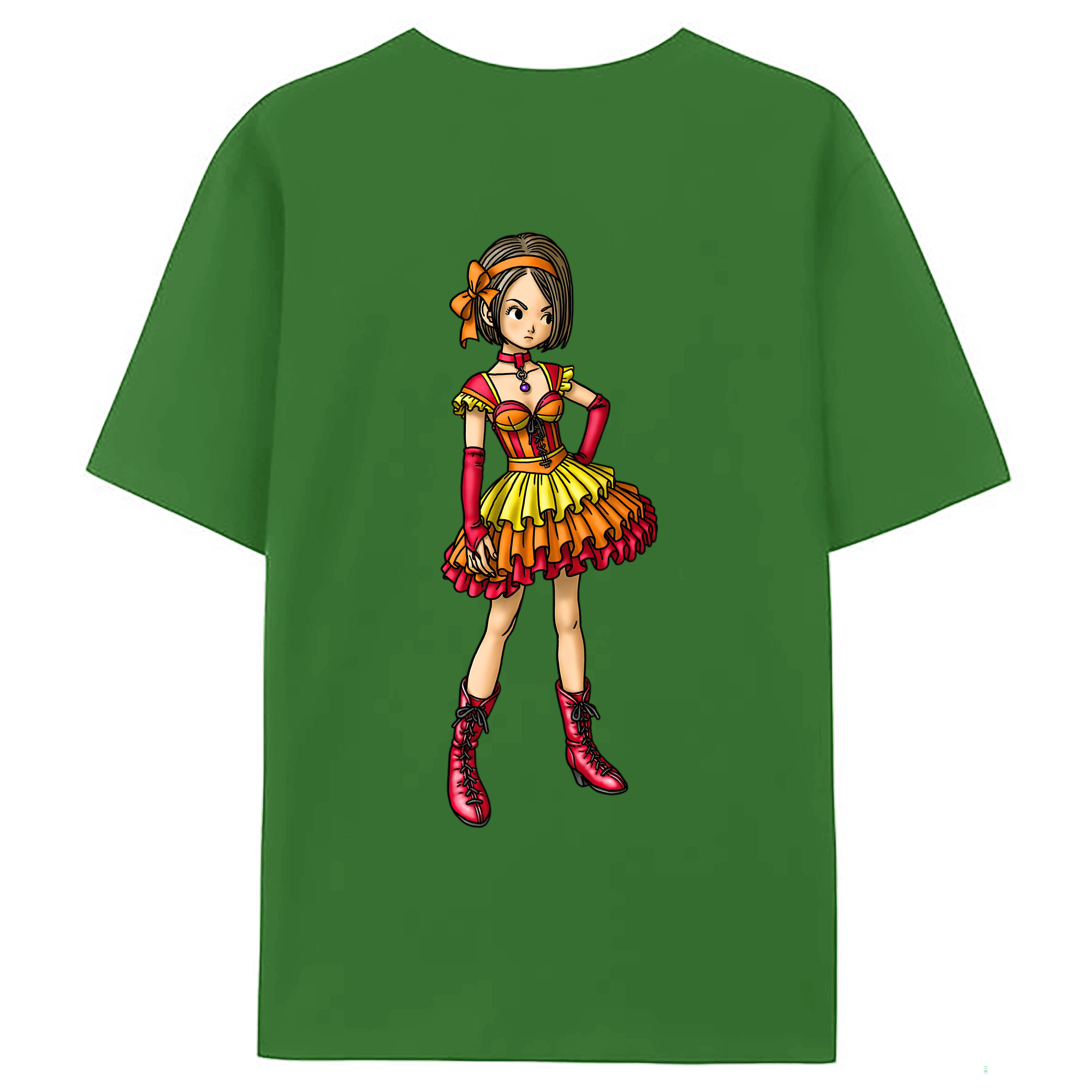 （画像用） ドラゴンクエスト Doragon Kuesuto Dragon Quest レディース半袖Tシャツ(バックプリント)